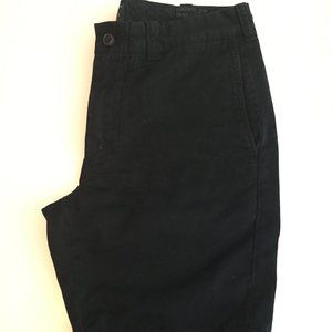 J.Crew Black Chino Shorts